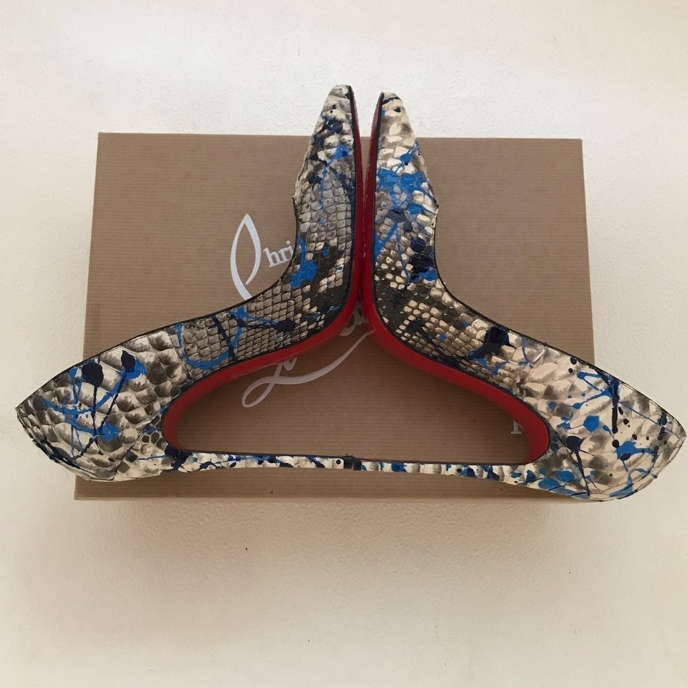 Christian Louboutin So Kate 120mm Python Vulcano, Siz… - Gem